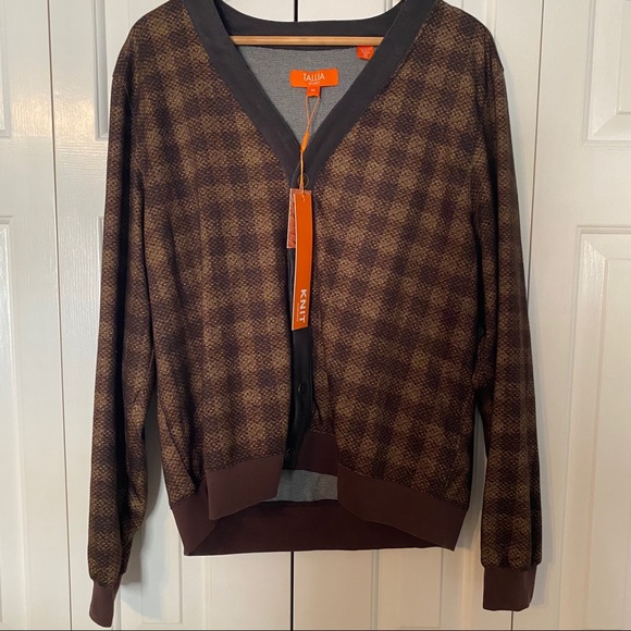 Men's Brown Plaid Jacket - Picture 4 of 4